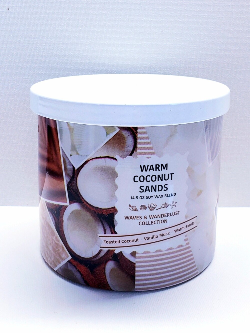 Goose Creek WARM COCONUT SANDS Large 3-Wick Scented Candle, 14.5 Oz